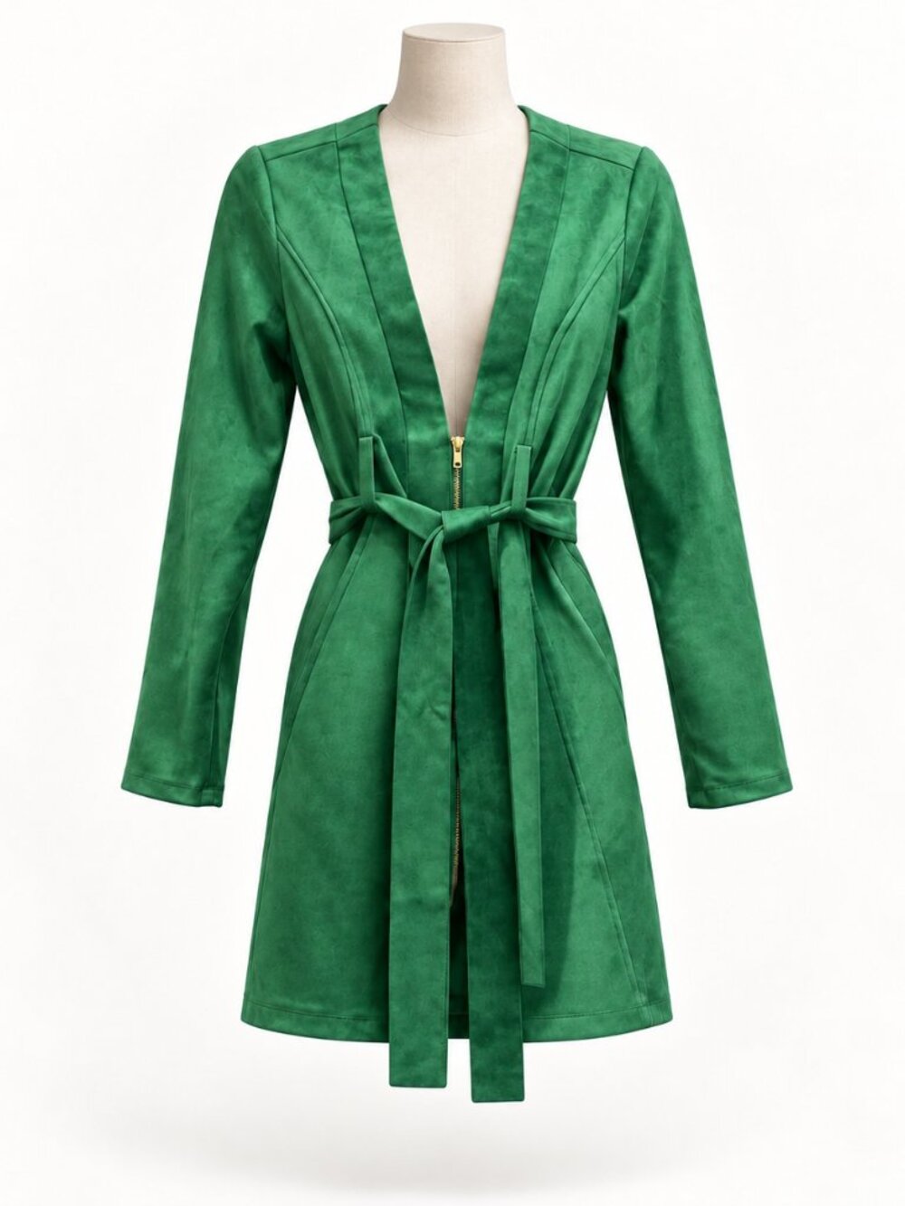 NWT Love Tree Green Belted Jacket